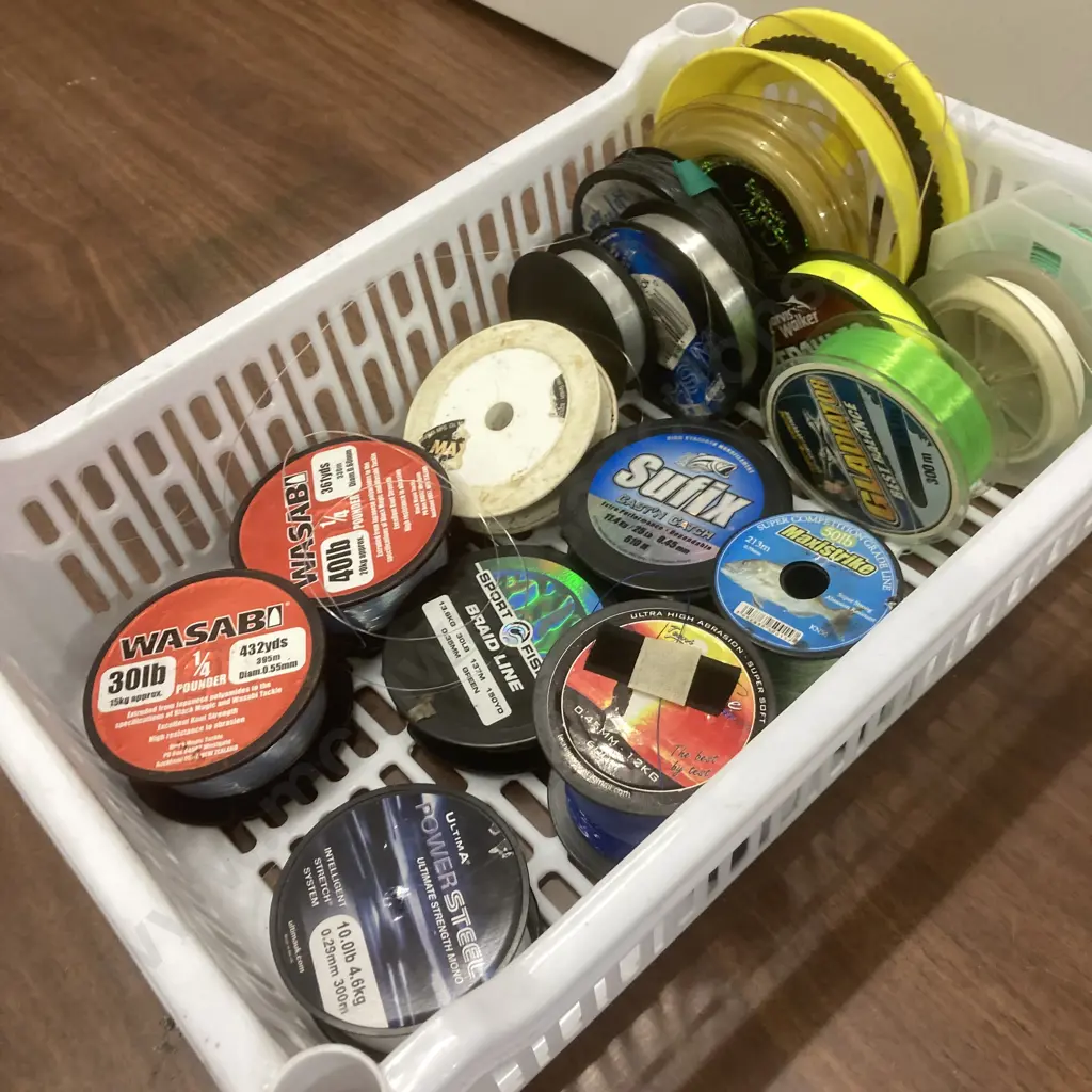 Bin - Assorted Reels of Line Image 1++