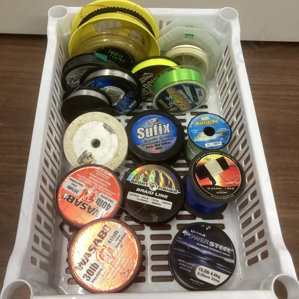 Bin - Assorted Reels of Line Image 1++