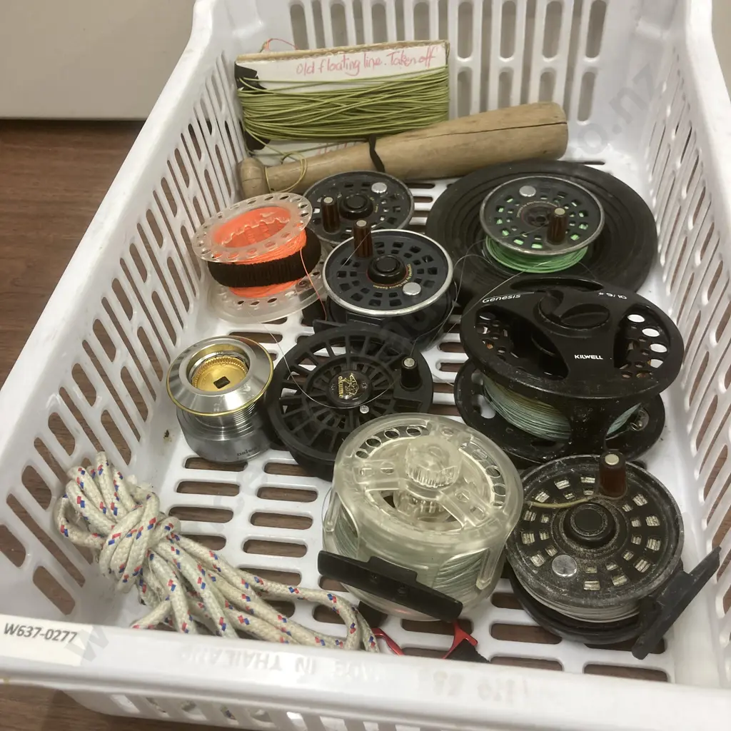 Bin - Fish Priest, Assorted Reels & Line Image 1++