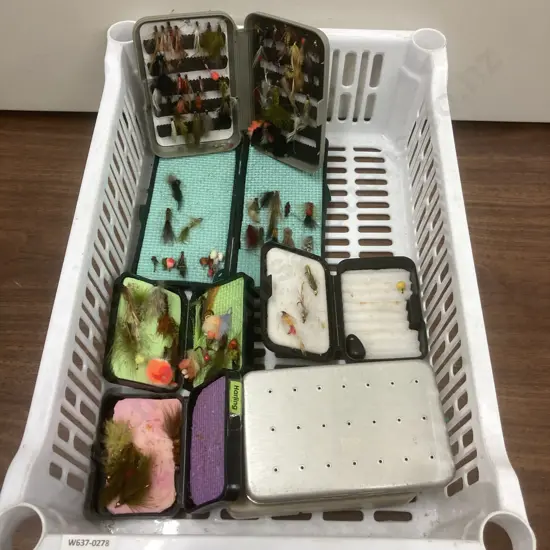 Bin - Assorted Flies & Containers