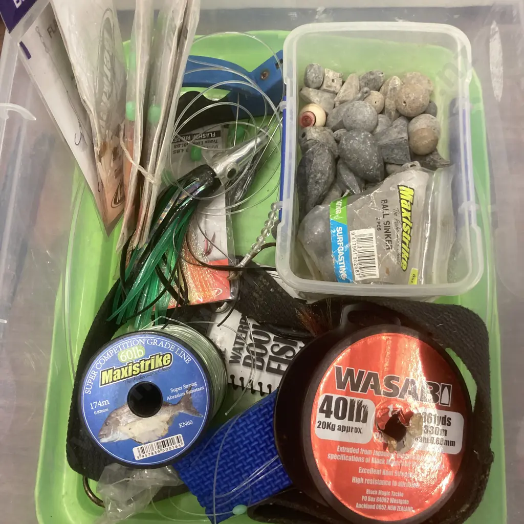 Clear Bin - Assorted Fishing & Maxi Strike Reel Image 1++