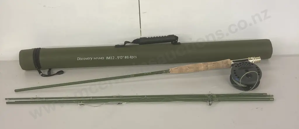 Discovery Nano IM12 9ft #6 4pc Fly Rod With a #7/8/9 Reel & a Cordura Rod Tube Image 1++
