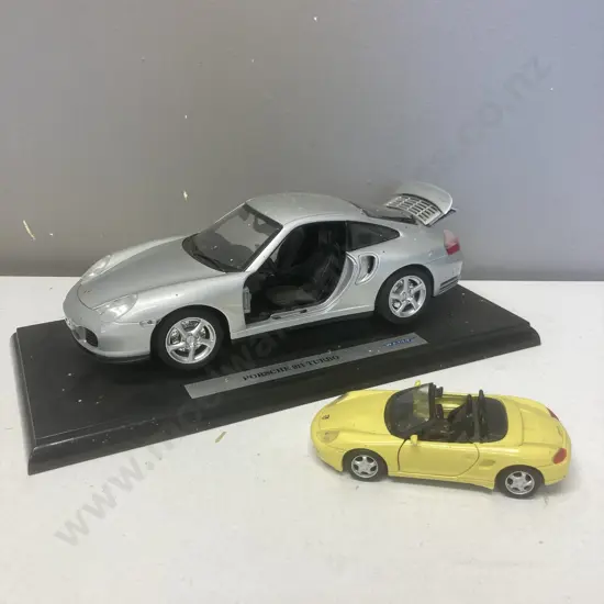 Die-Cast Porsche 911 Turbo & Boxster