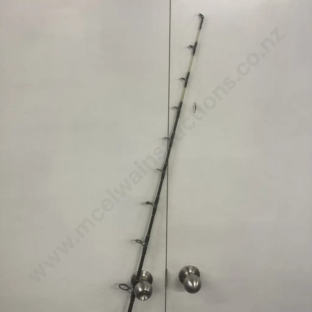 Vintage Alvey (Australia) 456 A12 Trolling Reel With a Bond Sea Hunter Rod GH1801 Length 6' Cast Wt 6-10Kg Image 1++
