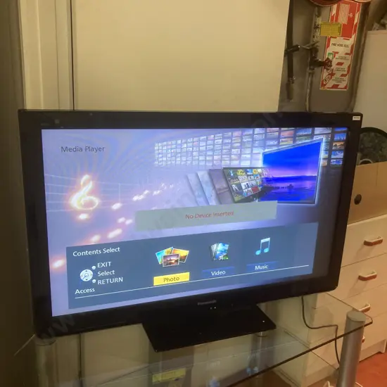 Panasonic 42" Plasma Tv With Remote Control, Model TH-P42X30Z, Freeview Built In