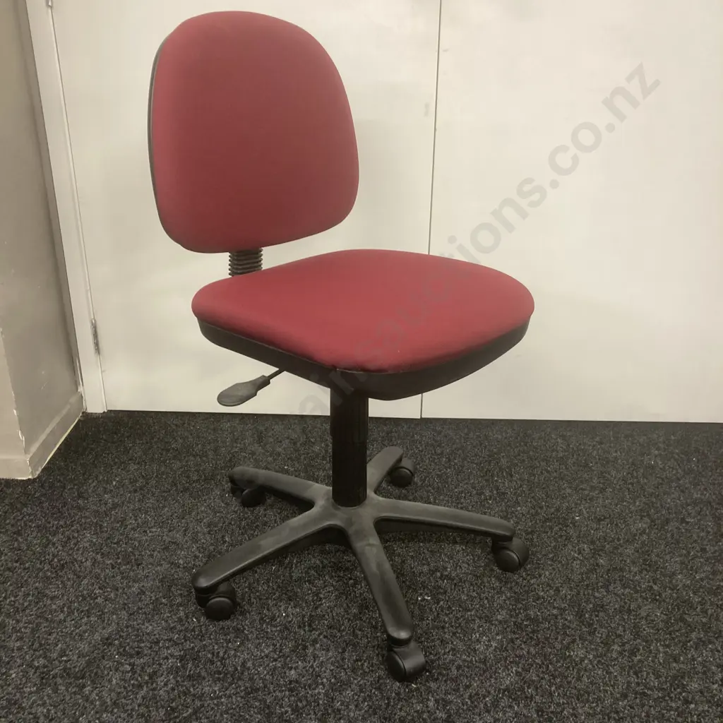 Gaslift Office Chair - Avant Axent Burgundy, Mobile Image 1++