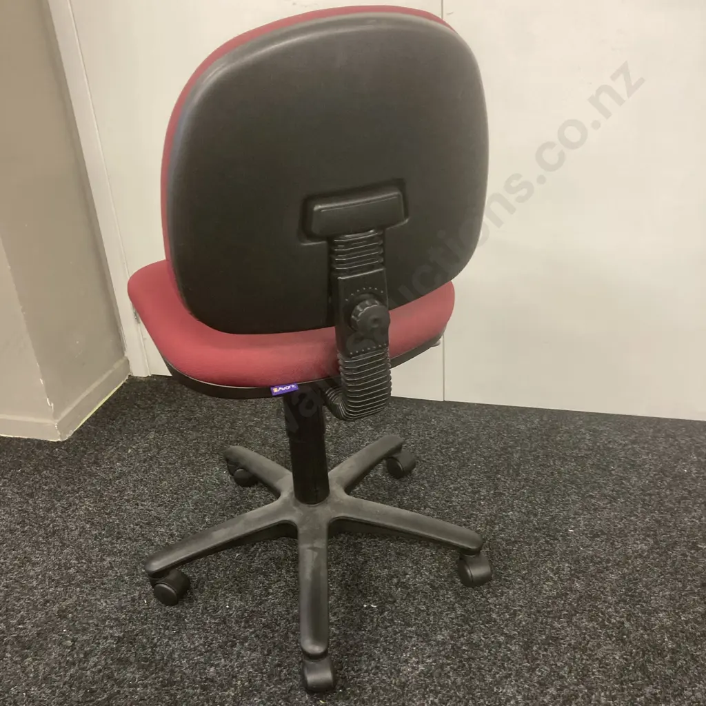 Gaslift Office Chair - Avant Axent Burgundy, Mobile Image 1++