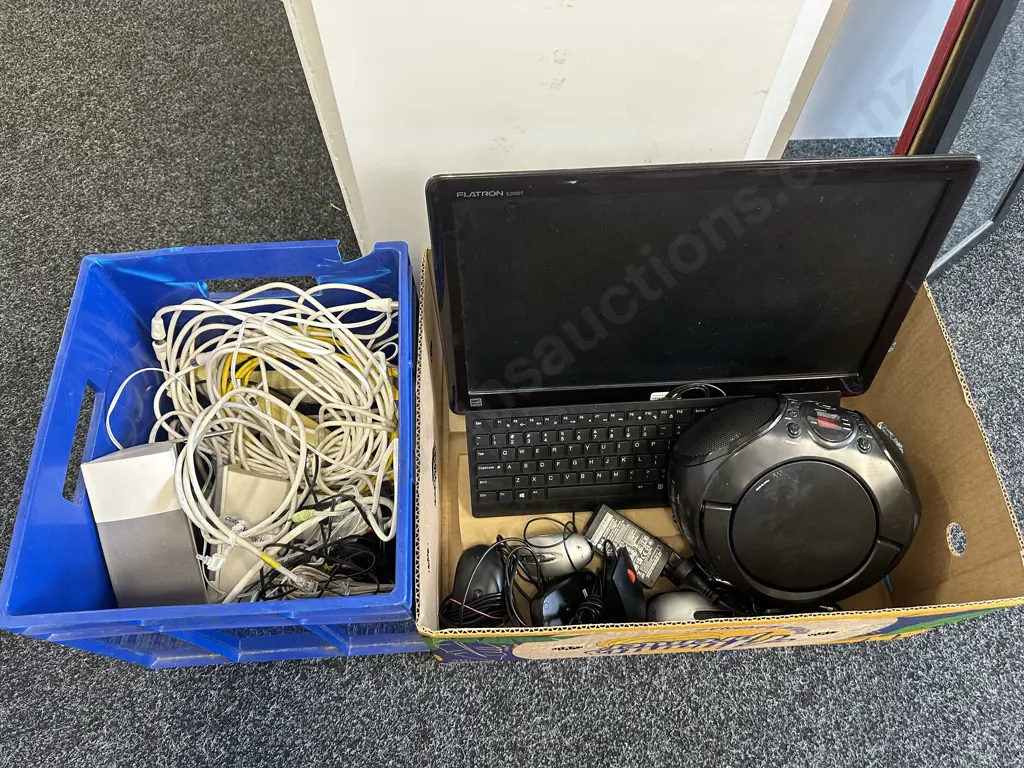 Flatron E2050T Monitor, Keyboards, Mouse's Etc, 2 x Boxes of Image 1++