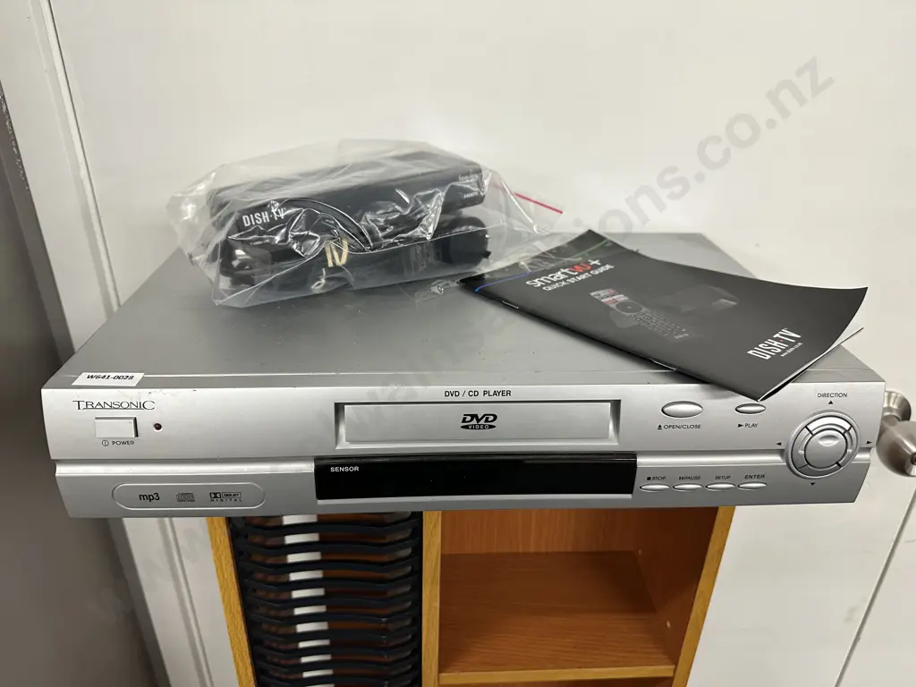 CD/DVD Rack, Transonic DVD Player (No Remote) Dish TV Freeview Box With Remote Control Image 1++