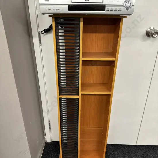 CD/DVD Rack, Transonic DVD Player (No Remote) Dish TV Freeview Box With Remote Control