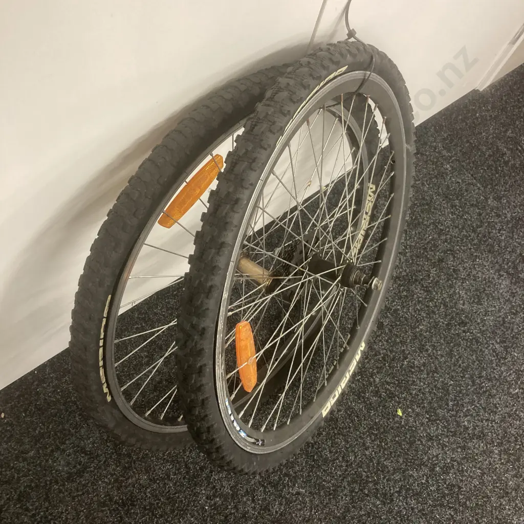 Pair of Bike Rims & Merida Tyres Image 1++