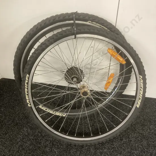 Pair of Bike Rims & Merida Tyres