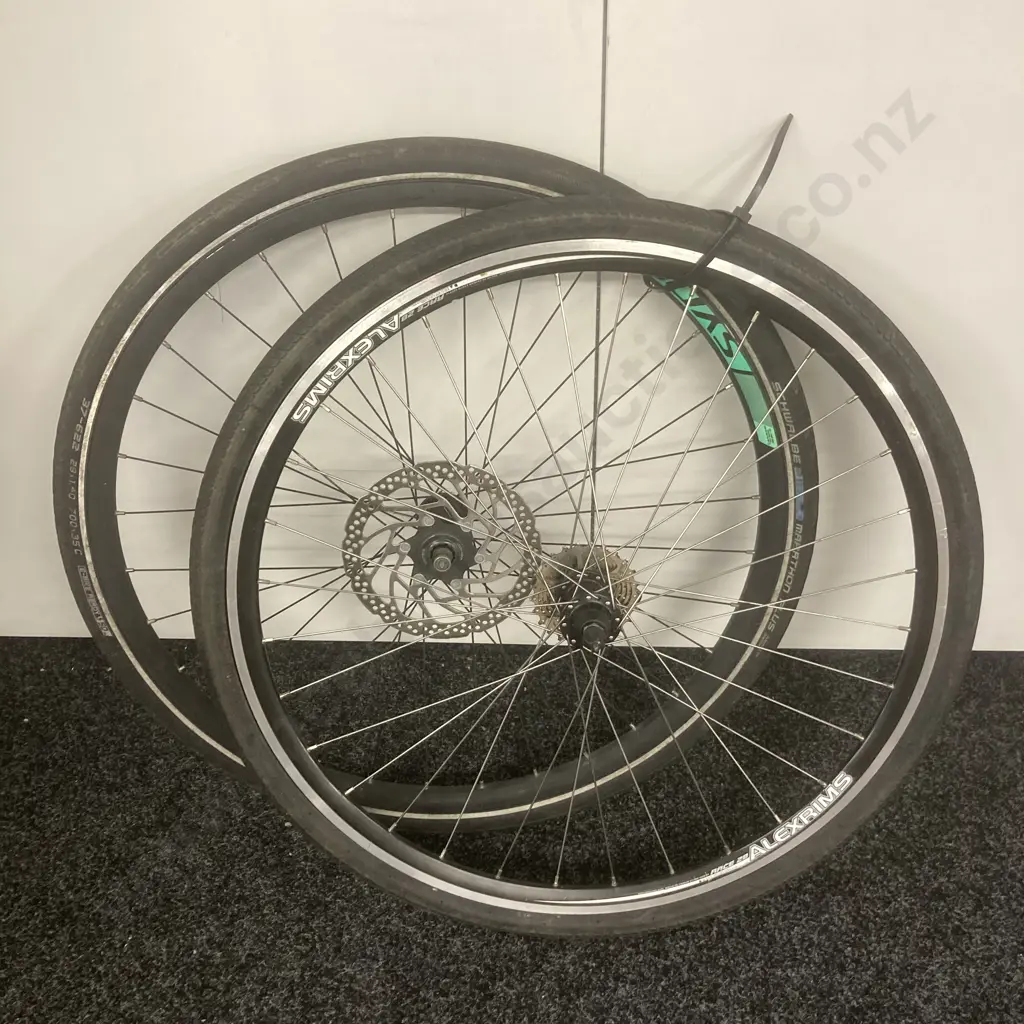 Pair of Bike Rims & Tyres Image 1++