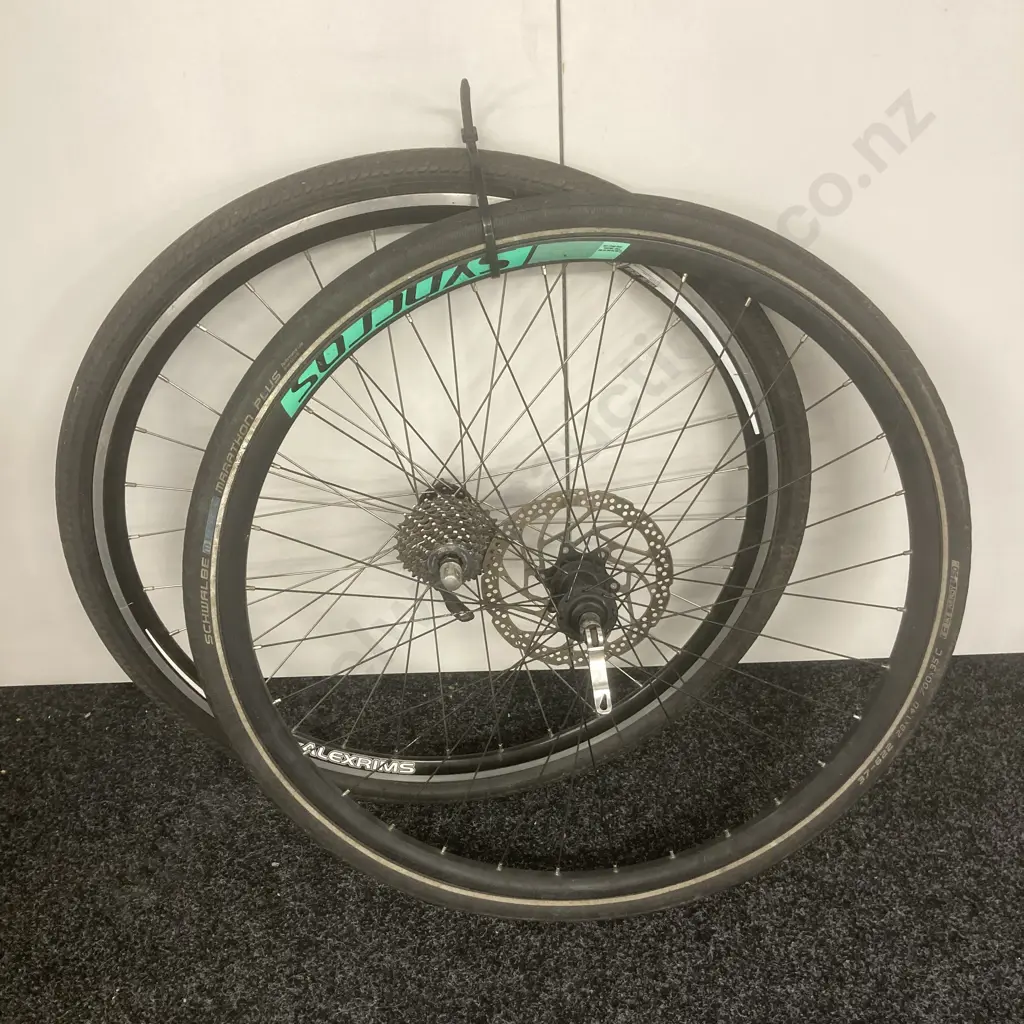 Pair of Bike Rims & Tyres Image 1++