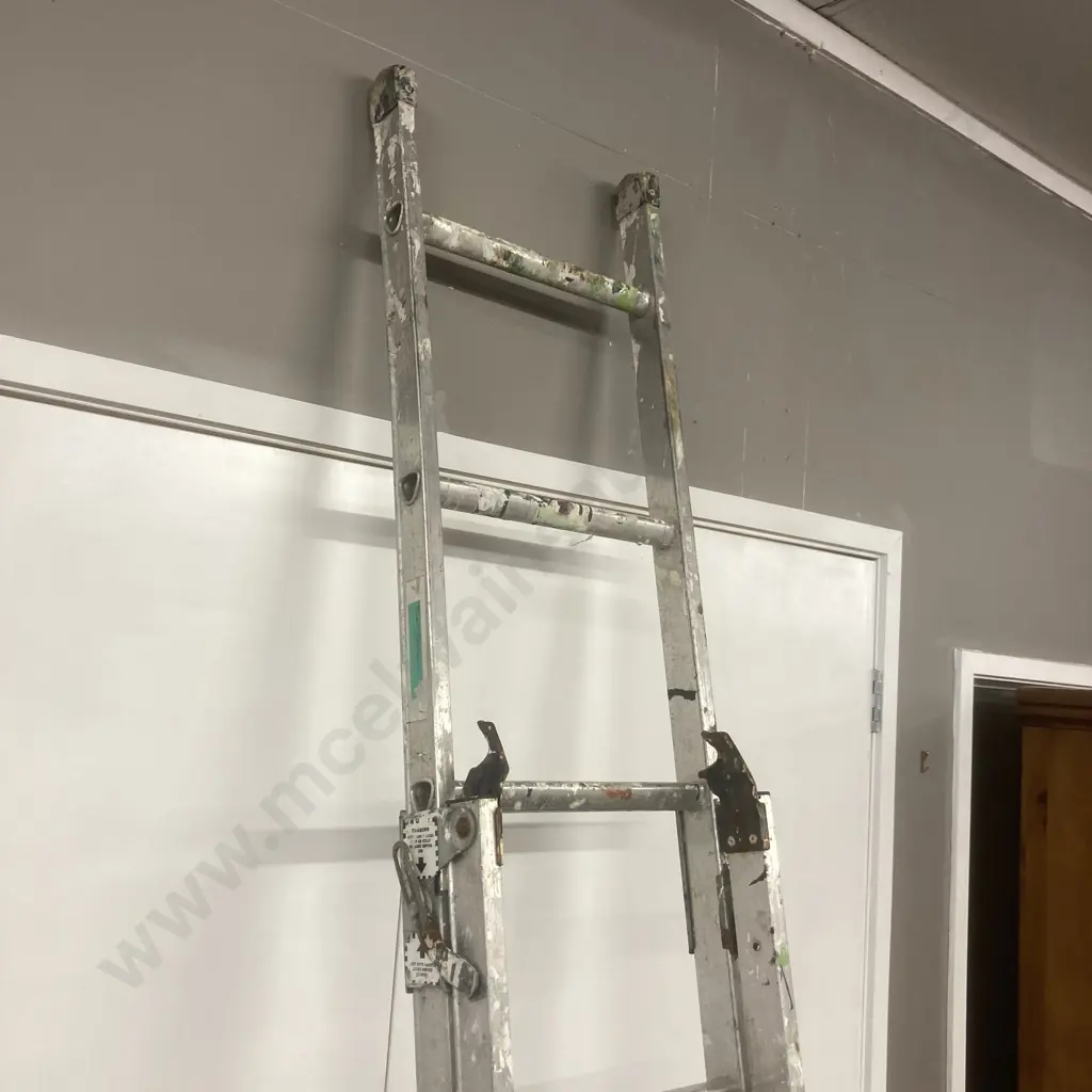 Aluminium Extension Ladder, 1.9m Image 1++
