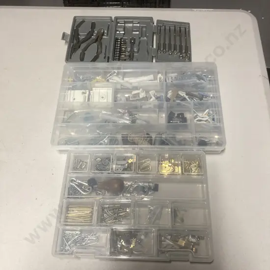 2 Plastic Sorters With Hardware & Part Toolkit