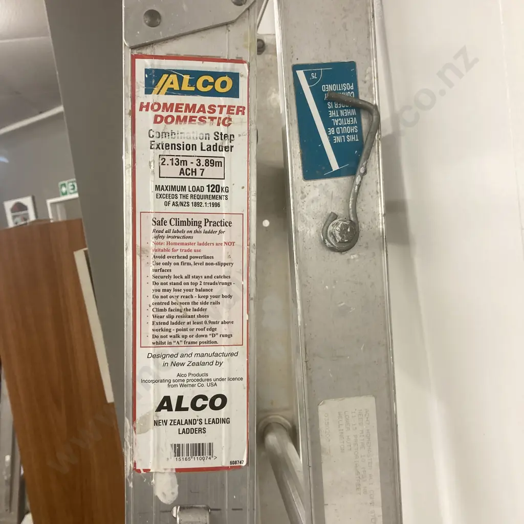 Alco Homemaster Domestic Combination Step Extension Ladder 2.13-3.89m ACH7 Image 1++