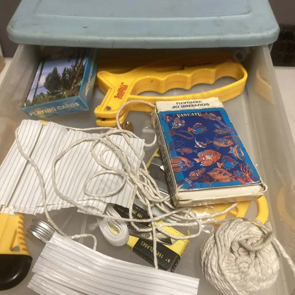 Sorter Drawers, Craft Knives, Staples, Plastic Bags Etc Image 1++