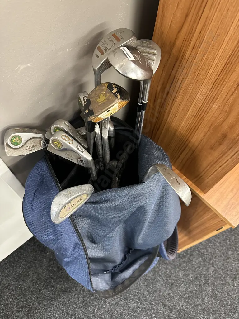 Assorted Golf Clubs In A Titleist Bag Image 1++