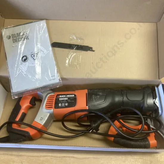 Black & Decker 1050 Heavy Duty Reciprocating Saw With Manual, Etc, Model RS1050E-XE