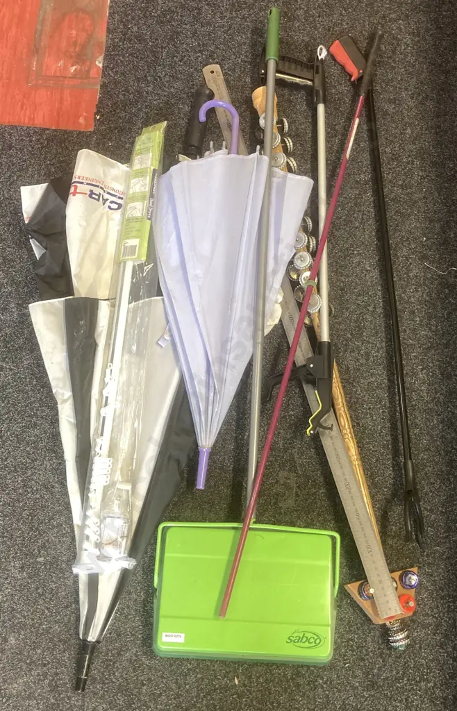 Grab Sticks, Umbrellas, Sabco Brooms Etc Image 1++