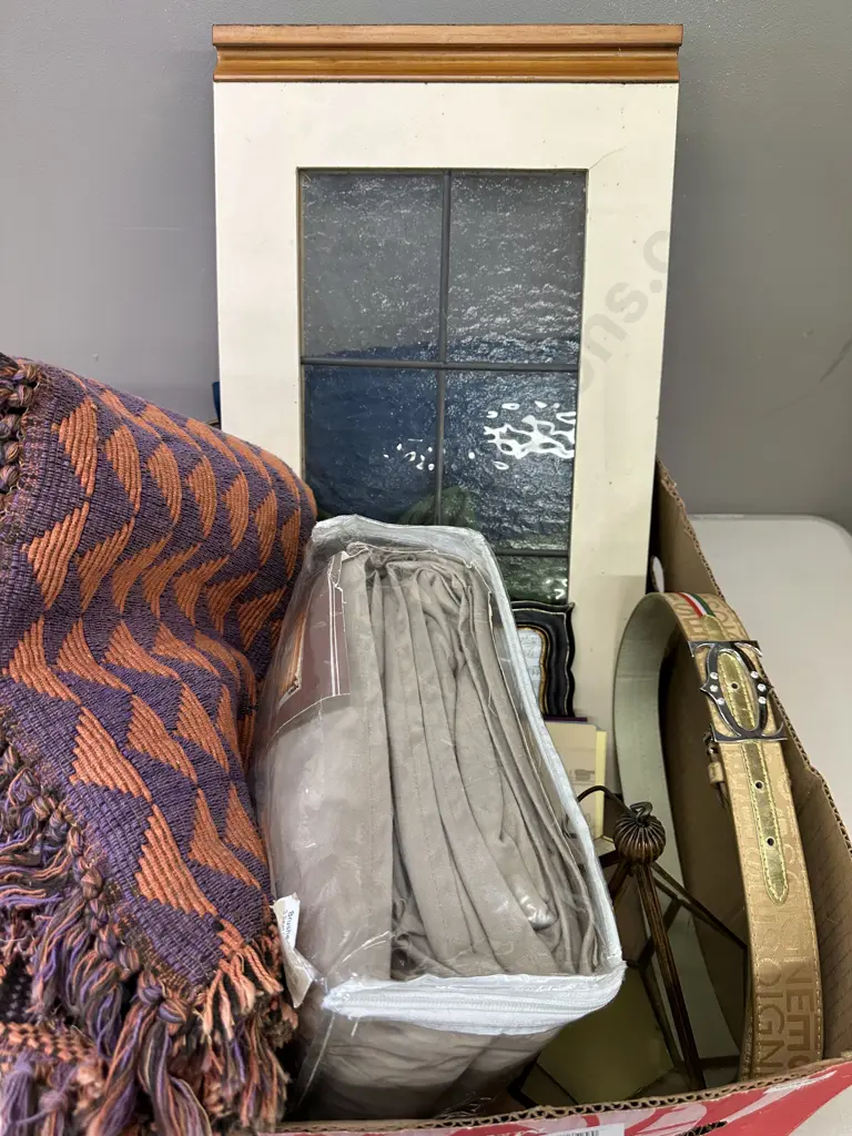 Box lot Throw, Picnic Blanket, Sofa Cover Etc Image 1++