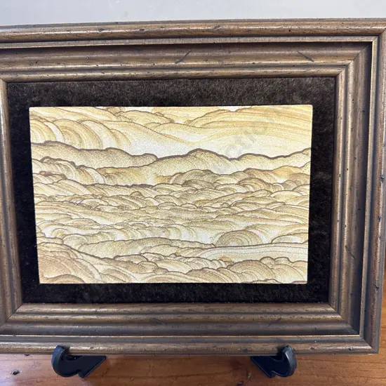 Wooden Framed Picture "Western Hills" 25 x 32cm