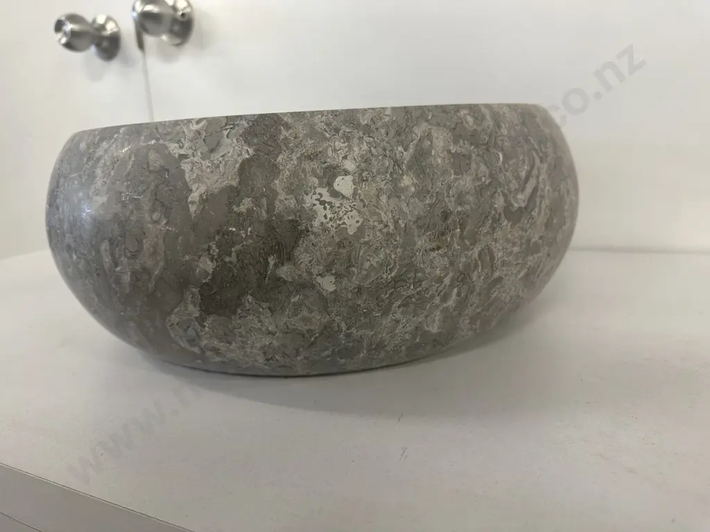 Stone Round Countertop Basin, 16 x 40cm Image 1++