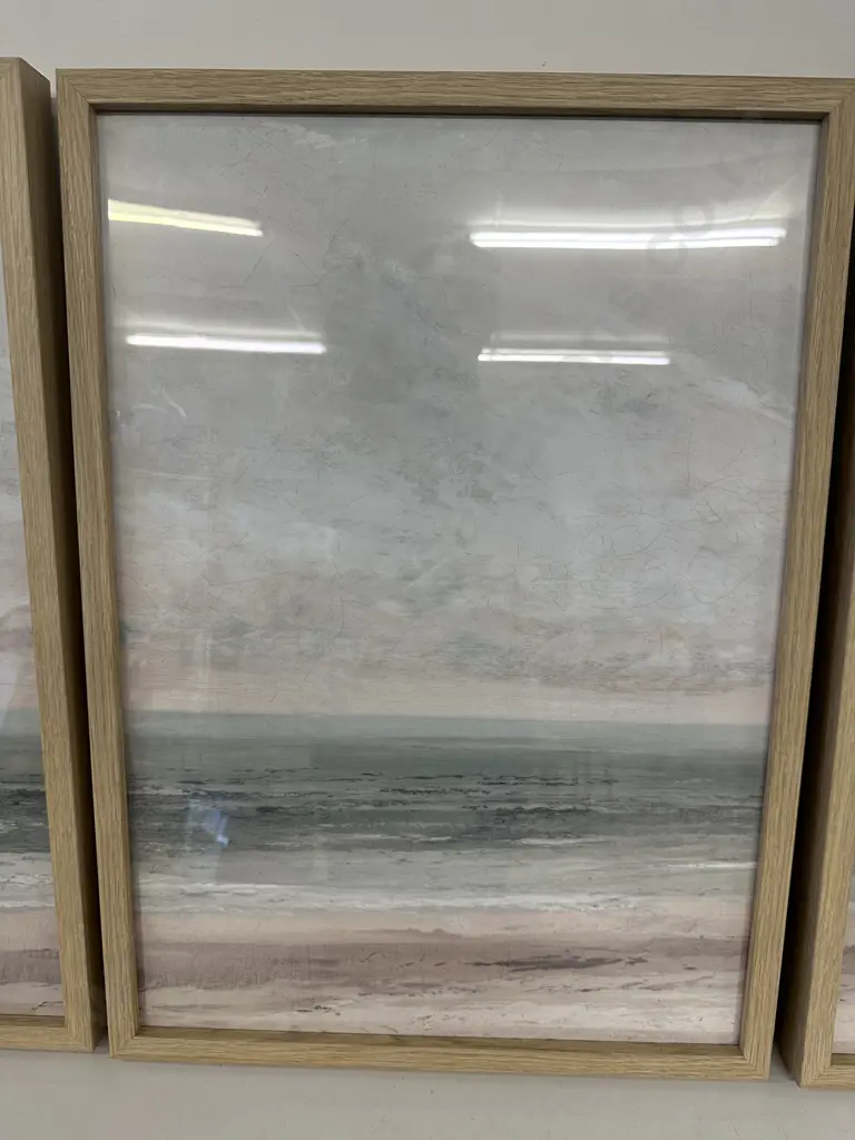 Set of Three Framed Beach Scenes Image 1++