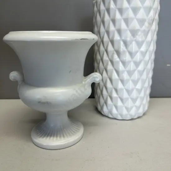 Cream Vases x 2, Royal Winton & One Other