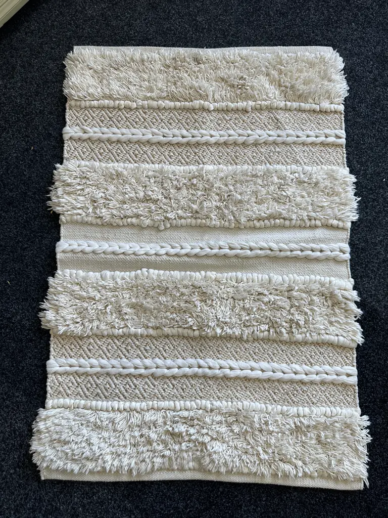 ZARI Popcorn Rug - Cream / Copper, 70 x 110cm Image 1++