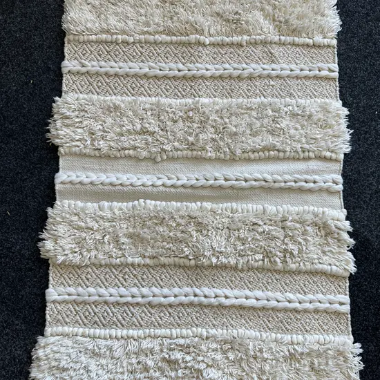 ZARI Popcorn Rug - Cream / Copper, 70 x 110cm