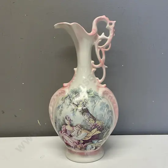 New Zealand Pottery Forest Ware Jug. H31cm