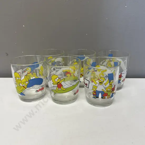 Set of 6 "Simpsons" Glasses