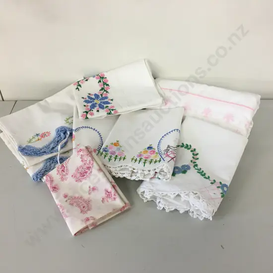 Beautiful Linen Items & Piece of Fabric