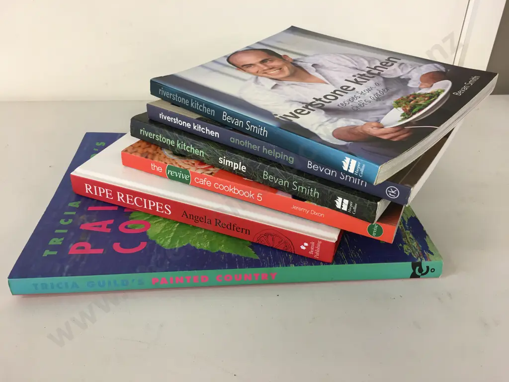 Selection of Recipe Books Including Riverstone Kitchen & Painted Country Book Image 1++