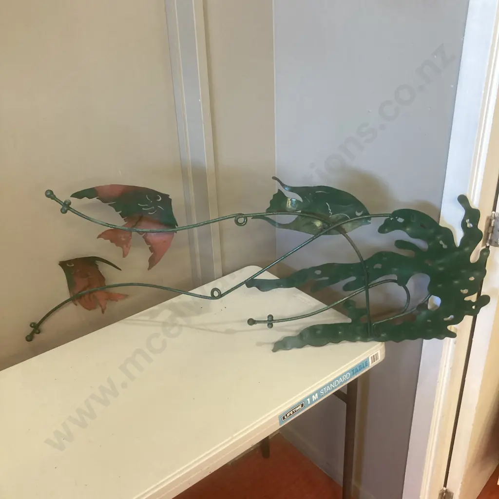 Large Steel Fish Wall Art, 75 x 108cm Image 1++