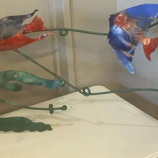 Large Steel Fish Wall Art, 75 x 108cm