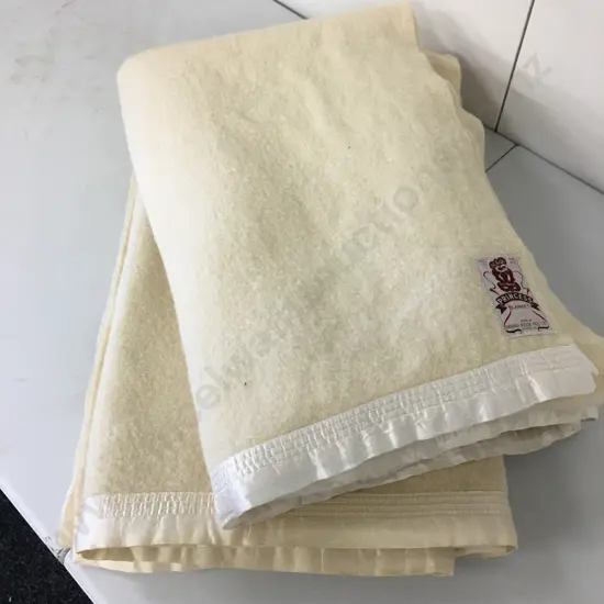 Cream Single Woollen Blankets