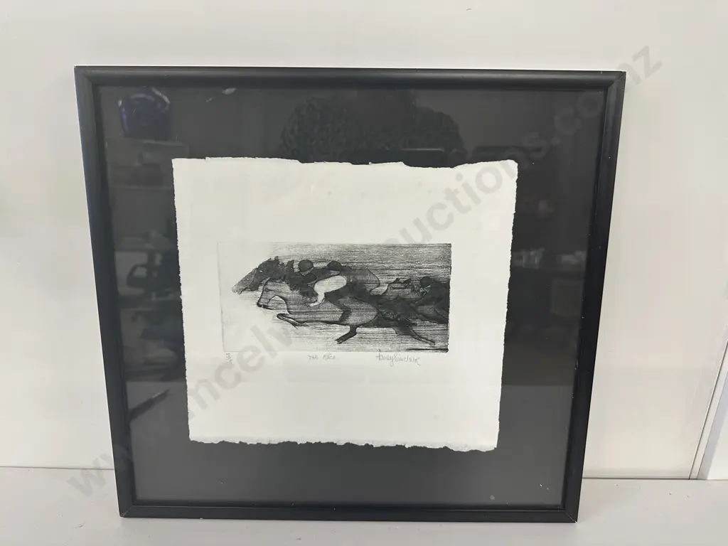 Framed Artwork 'The Race' by Janey Sinclair? 5/8, 40 x 43cm Image 1++
