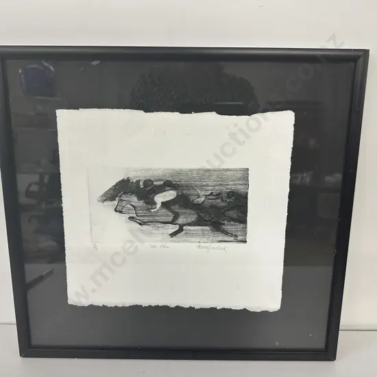 Framed Artwork 'The Race' by Janey Sinclair? 5/8, 40 x 43cm