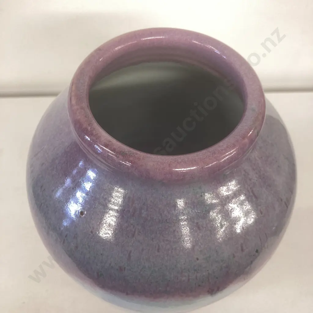 Juanita Edelmann Signed Pottery Vase, Seaward Pottery, 1995, South Island NZ, H32cm Image 1++