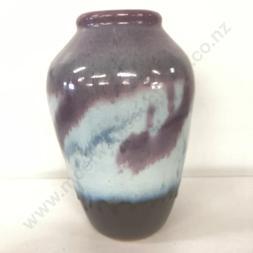 Juanita Edelmann Signed Pottery Vase, Seaward Pottery, 1995, South Island NZ, H32cm Image 1++