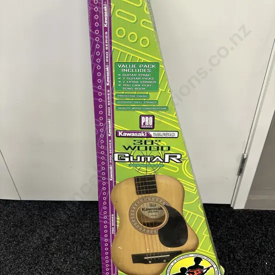 New Kawasaki Music 30" Wood Guitar In Box