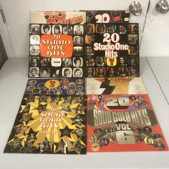Vinyl LPs x 8 Solid Gold & Studio One, Opened most appear unplayed
