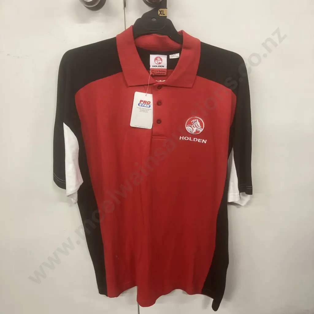 Holden Polo Shirt - Red, Sz XL Image 1++