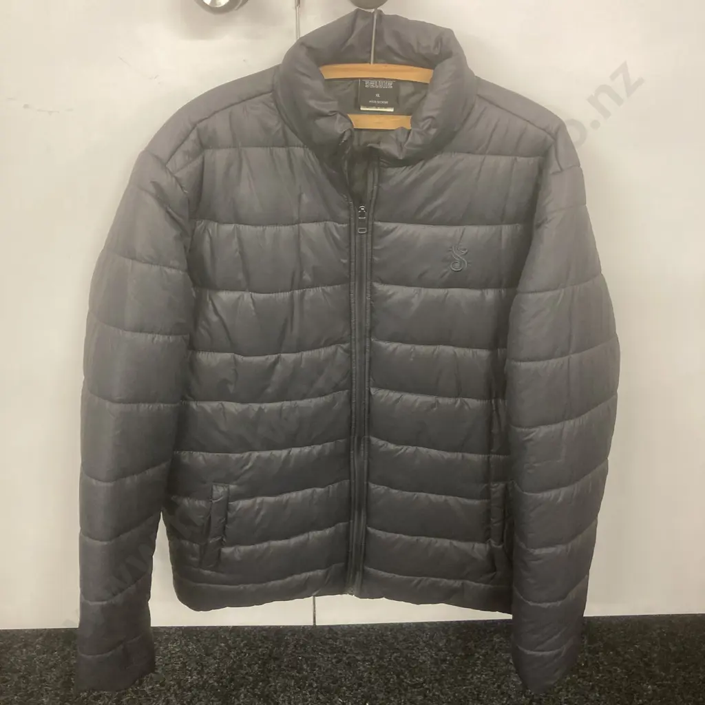 Black Steinlager Puffer Jacket, Sz XL Image 1++