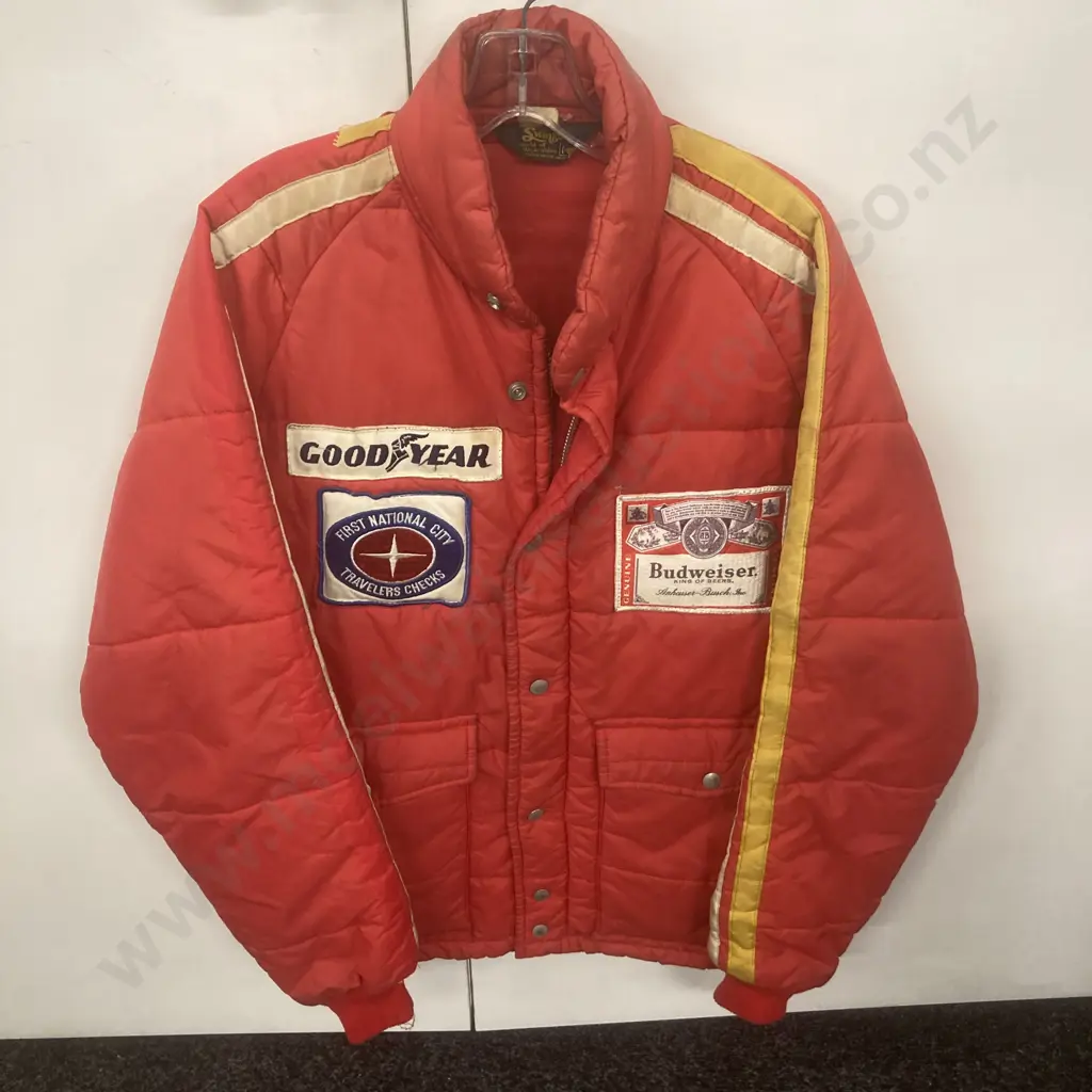 Vintage Budweiser & Good Year Padded Jacket - Swingster USA, Sz M Image 1++