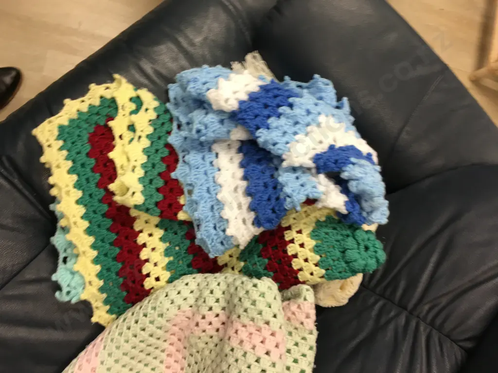 Vintage Crochet Throws Etc Image 1++