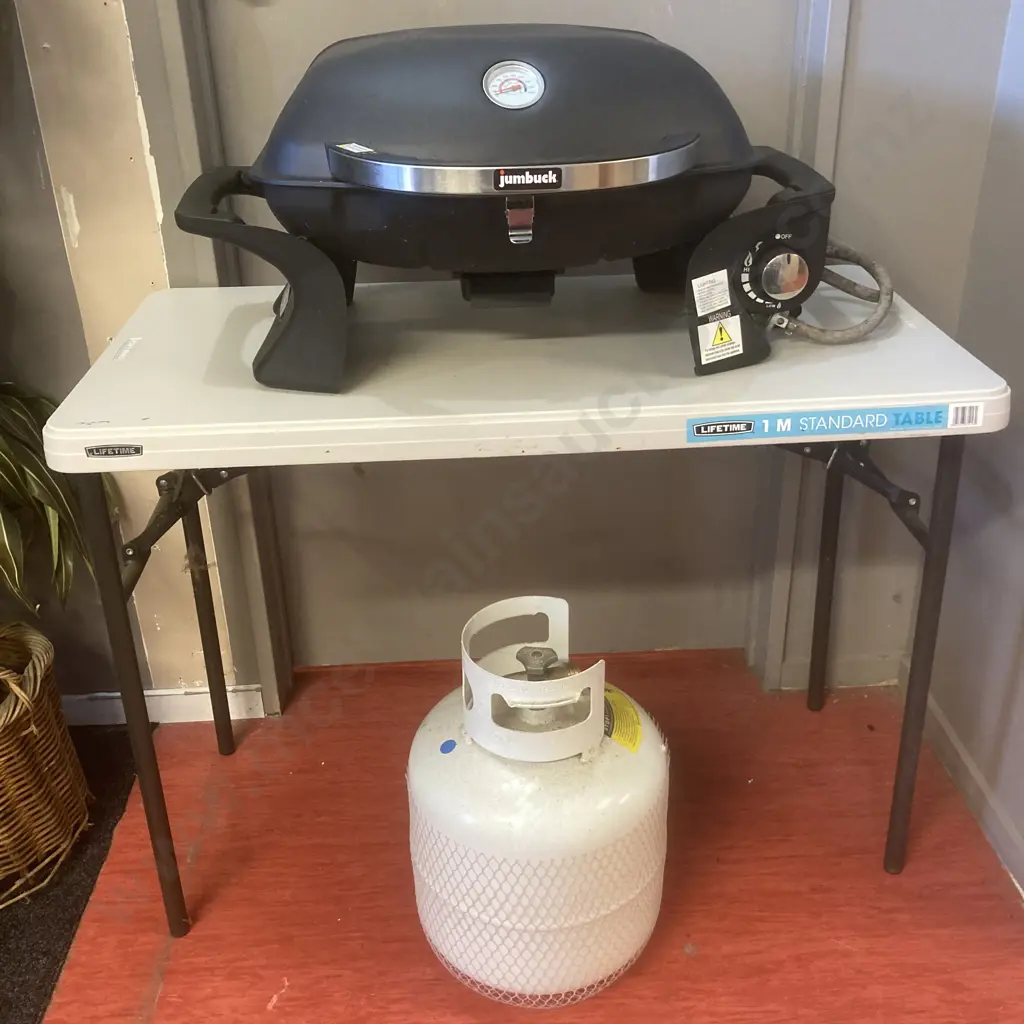 Jumbuck Portable BBQ & Gas Bottle Image 1++